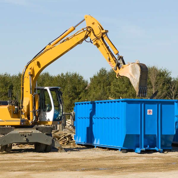 what size residential dumpster rentals are available in Murray County GA